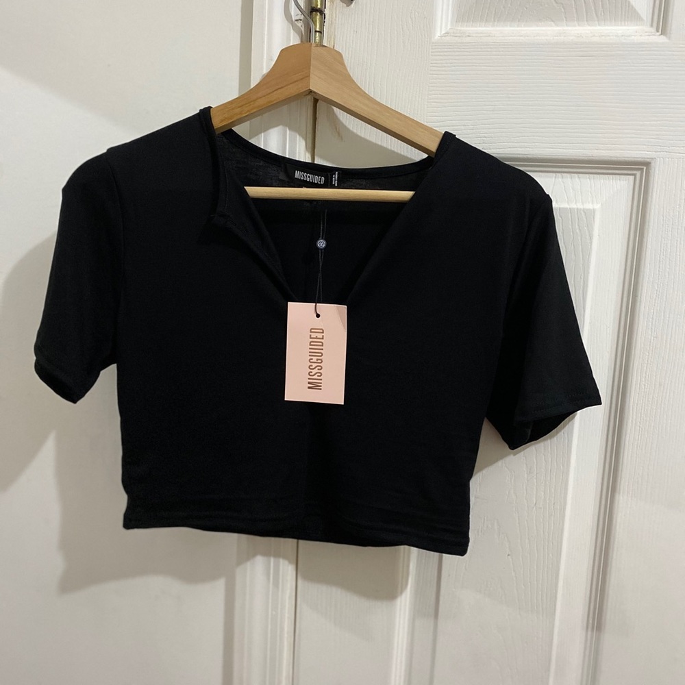 New Missguided Crop Top + Pants Set